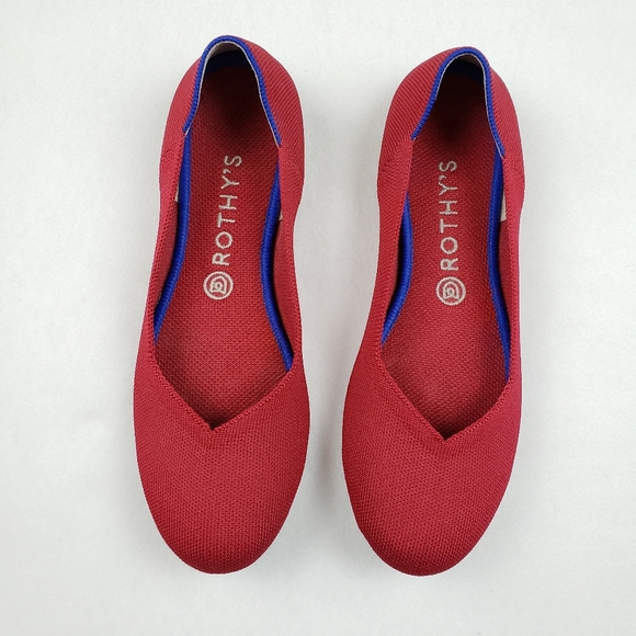 Rothy's The Flat Red Size 10 - Picture 3 of 12